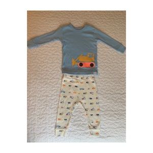 NWT baby boy tractor pajama set.
